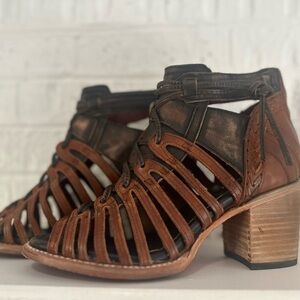 Brown Leather Women's Sandals